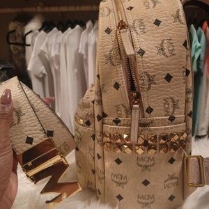 MCM Backpack & MCM Belt